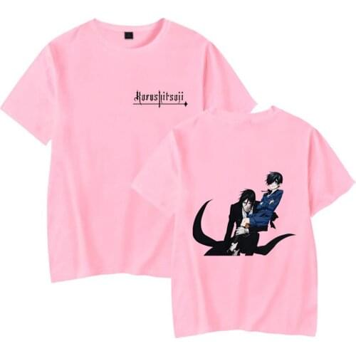 Anime Black Butler T Shirt Women Men Summer Fashion Crewneck Short Sleeve Funny Tshirt Ciel Phantomhive Graphic Tees Streetwear