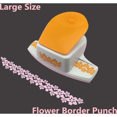 Diy Tool Large Paper Sakura Hole Puncher for Scrapbooking Embossed Machine Coaster Photo Frame Flower shape Border Punch