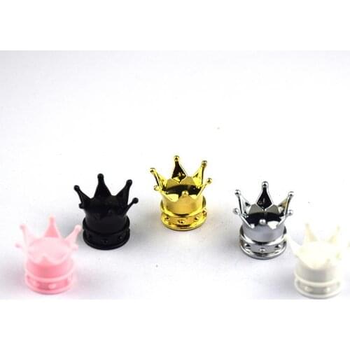 1 Pcs ABS Car Tire Valve Caps Kings Crown Tyre Stem Valve Air Dust Cover Caps For Car Auto Replacement Parts