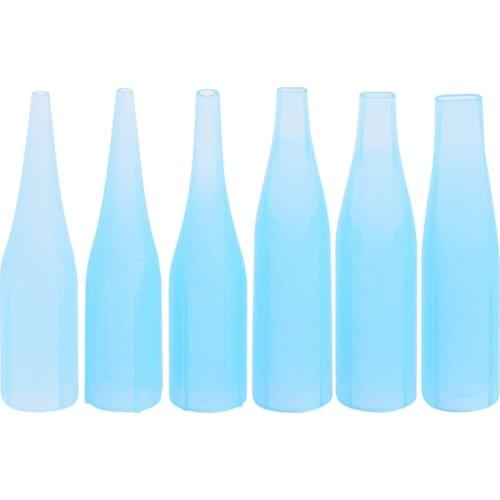 1R 3R Blue sterilized Traditional tattoo needle Tips for eyebrow Lip eyeliner permanent makeup tattoo needle caps