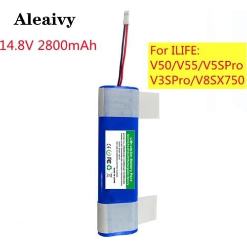 Original For ILIFE V3 Plus V5s Pro V5sPro X750 V3S Pro 14.8V 2800mAh Rechargeable Battery Robotic Cleaner Accessories Parts