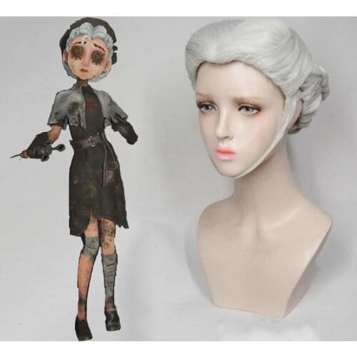 Game Identity V Cosplay Wig Doctor Emily Dyer Dark Side Cosplay Wig Synthetic Hair Wig Halloween Party Women Cosplay Wigs