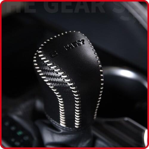 Suitable For Camry 2018 2019 Gear Cover Leather Hand-Sewn Cover For Camry 2018 2019 Interior Gear Cover Car Accessories