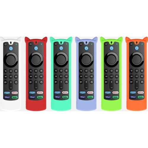 Remote Control Silicone Case Sleeve Protective Shell Cover for Amazon 2021 ALEXA Voice Remote 3rd Gen