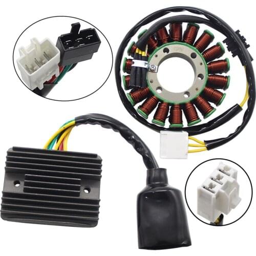 Motorcycle Voltage Regulator Rectifier+Ignition Magneto Stator Coil For Honda VFR800 VFR 2002-2009 31600-MCW-D61 31600-MBG-306
