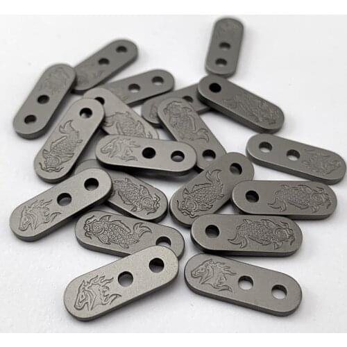 1 Piece Koi Fish Titanium Alloy TC4 Pocket Clip Filler Tab for Rick Hinderer XM18/XM24