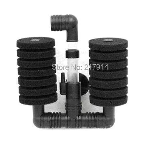 Air Bubble Filter Black Biochemical Sponges for aquarium fish tank water filter cleaning, Air Pumps accessories - double single