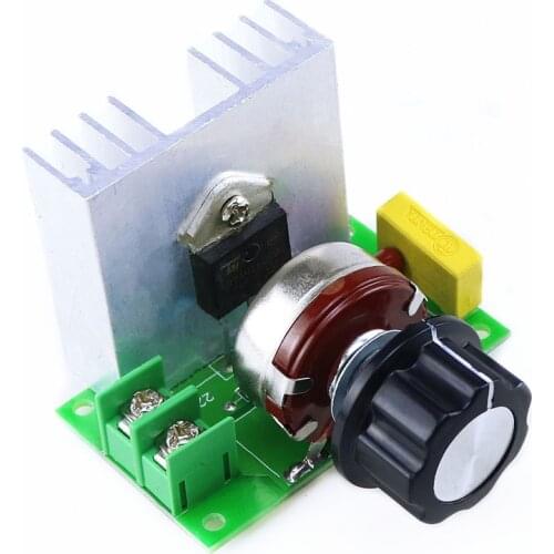 AC 220V 4000W High Power SCR Electronic Volt Regulator Motor Speed Controller Governor Dimmer Module