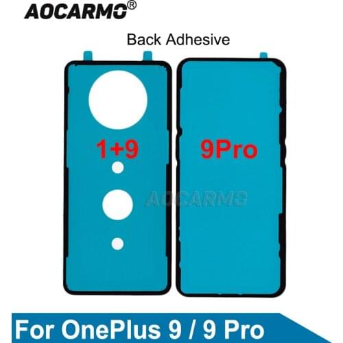 Aocarmo For OnePlus 9 Pro 1+9 Back Adhesive Back Cover Waterproof Sticker Glue Replacement Parts