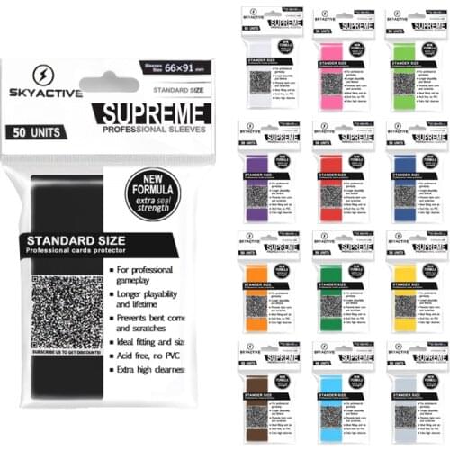 100 PCS/SET Matt Scrub Colorful Backs Card Sleeves Cards Protector for Board Game Cards Magic the Gathering Yugioh Pokemon