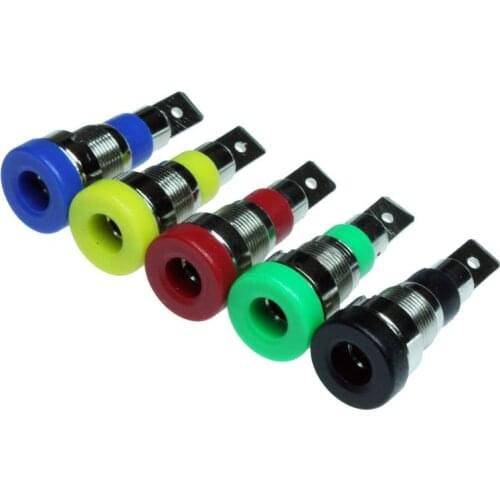 5pcs Insulated 4mm Banana Socket Binding Post Panel Banana Jack BS4241