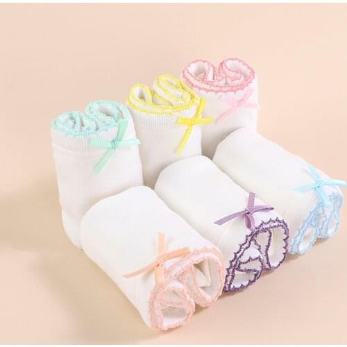 6pcs Per Pack Baby Girls Panties Cotton Student Kids Underwear 2-7Years Panties Girls Underpant KF288