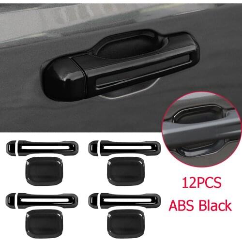 ABS Side Door Handle &Bowl Cover Forfor Jeep Wrangler JL JT Gladiator 2018-2020