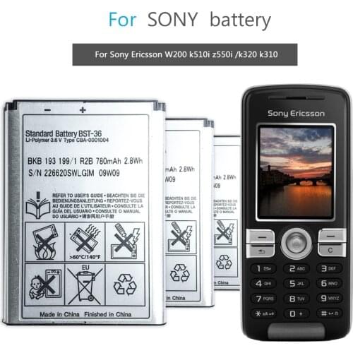 BST-36 Mobile Phone Battery For Sony Ericsson J300 K510i Z550a K310 J300C X0001 Z550C K320 K310i K310c K510c