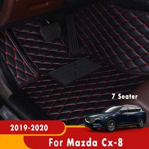 For Mazda CX-8 cx8 cx 8 2020 2019 (7 seats) Car Floor Mats Custom Rugs Auto Interior Accessories Carpets Car Styling