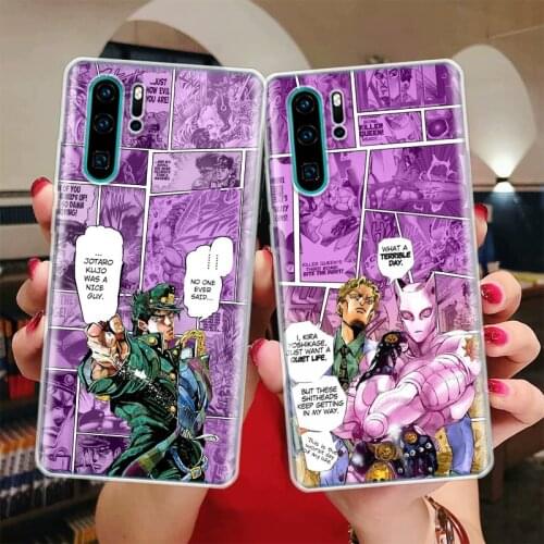 JoJo Bizarre Adventur Anime Silicon Phone Case For Huawei Honor 10 9 20 Lite Y5 Y6 Y7 Y9 9X 8X 8S 8A 7X 7A 7S Pro + 10i20i Coque