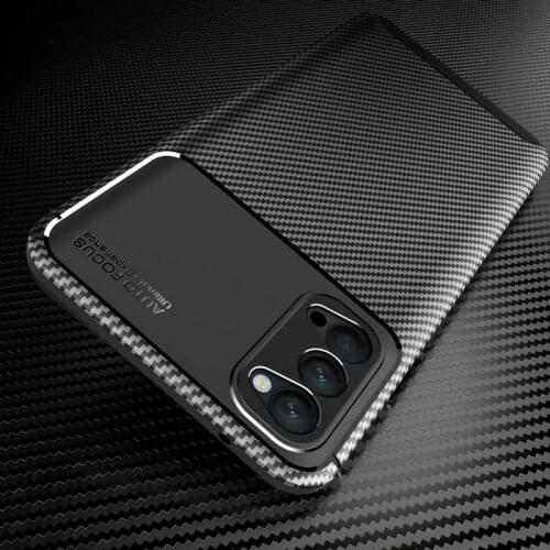 Case For OPPO RENO 4 Reno4 Pro Carbon Fiber Shockproof Soft TPU Silicone Case for Oppo Reno 4 Pro 4G 5G Phone Capa Fundas