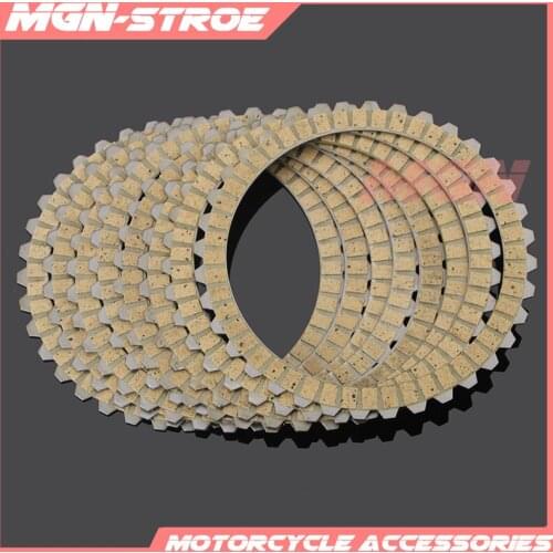 Motorcycle Clutch Friction Plates Disc Set 8pcs For XL883 XL1200 2006-2015 Dyna 1991-1997