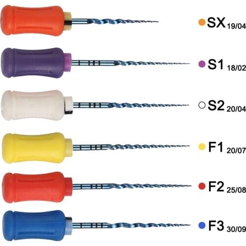 Endodontic Niti Blue Heat Activation Files High Resistant Fracture Endo Files Dental Hand Use Files