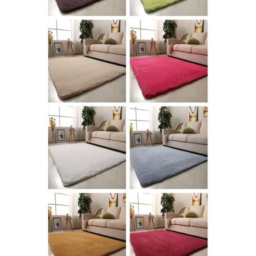 Hot Sale Super Soft Shaggy Plush Carpet Rug For Living Room Large Super Soft Faux Fur Bedroom Carpets Kids Room Home Floor Mats
