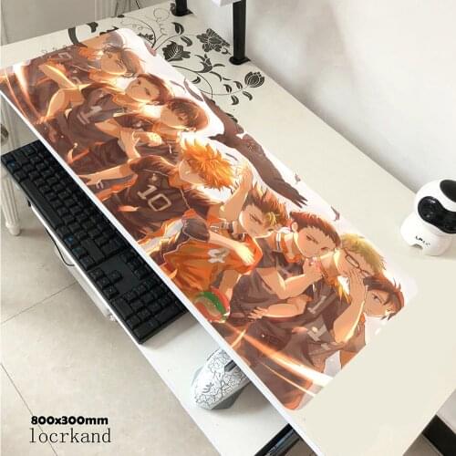 Haikyuu Mouse Pad Gamer Anime 80x30cm Notbook Mouse Mat Gaming Mousepad Large New Arrival Pad Mouse PC Desk Padmouse Mats