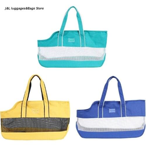 M68C Small Cat Dog Canvas Bag Breathable Carrier Dog Soft Sided for Outdoor Shopping Soft Detachable Pad Tote Bag Carrier