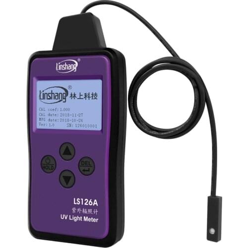 LS126A UV light meter UV irradiance meter for UV LED light source of Curing machine with ultra-small probe sensor