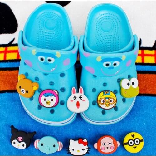 Cute Silicone Animal Cartoon Shoes Buckles Charm Shoes Decorations One Pair Free Shipping