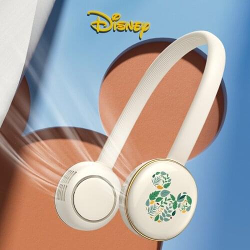 Disney Halter Fan Mini Lazy Kitchen Portable Portable Mute Large Wind Cooling Air Conditioner Electric Fan