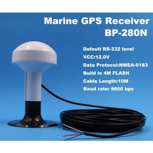 BEITIAN boat ship Marine GPS receiver,RS-232 DIY Connector,Mushroom-shaped case,plastic base,12V,9600 bps,BP-280N