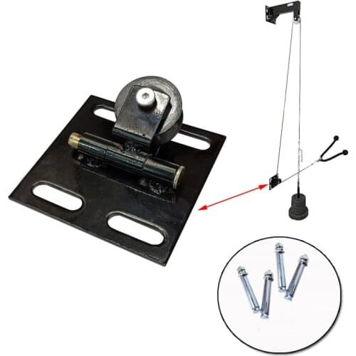 Wall-mounted Fitness Bearing Pulley DIY Lat Pull Down Cable System Attachments Stainless Steel Gym Pully Cable Accessories