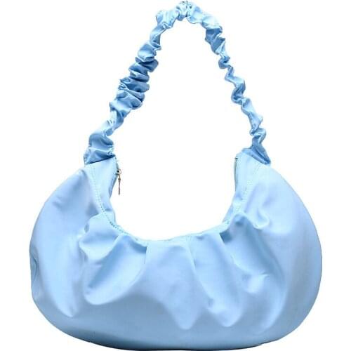 2021 New Women Hobo Bags Large Capacity Handbags Clouds Folds Shoulder Bags QS7838