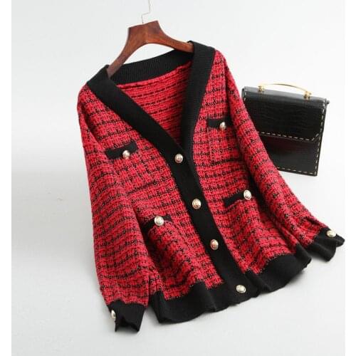 OLGITUM Women's Knitted Coats