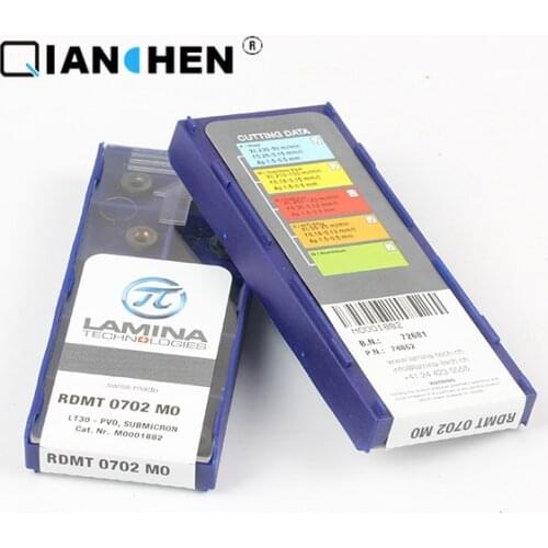 Genuine original high quality high-performance LAMINA RDMT 0702 MO LT30 (10pcs/lot) tungsten Carbide Cutting tools inserts