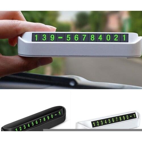 Temporary car parking sign Car phone number sign Car accessories parking accessories interior