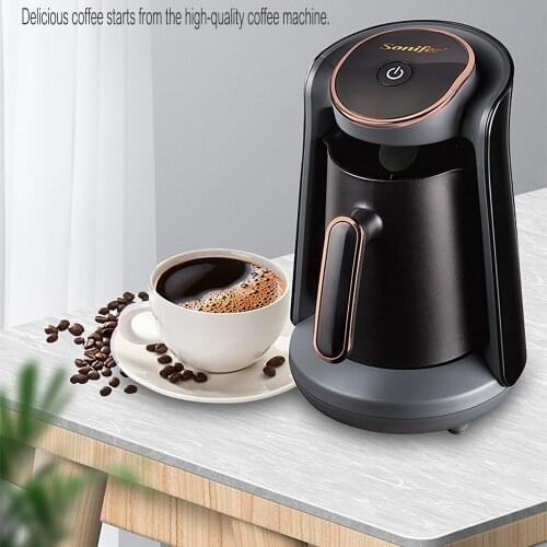 500ml Portable Electrical Coffee Pot Turkey Coffee Maker Boiled Milk Coffee Kettle Coffee Machine Brew Travel coffee maker