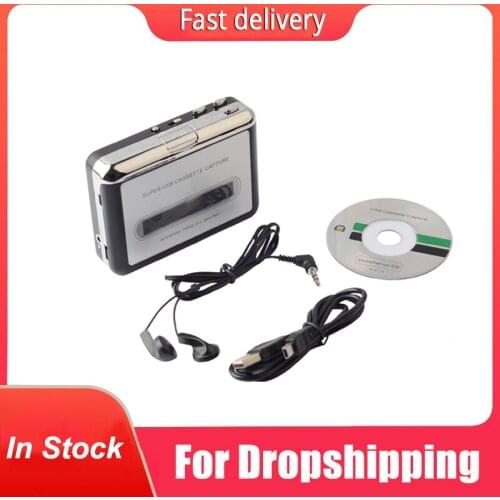 Dansrueus Updated Cassette to MP3 Converter USB Cassette Player from Tapes to MP3 Digital Files for all Laptop PC