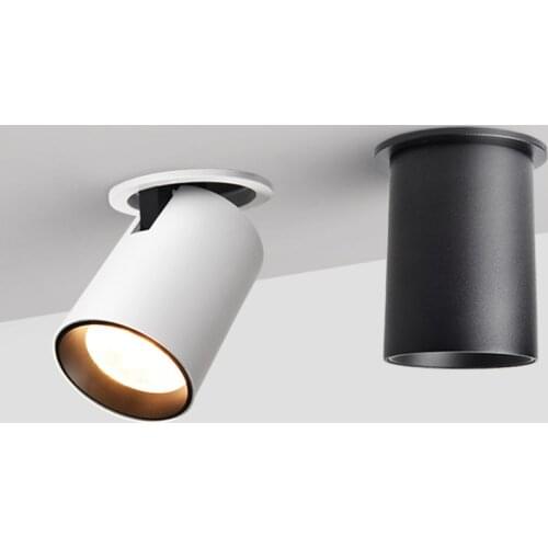 Foldable LED Ceiling Recessed Light 7W 10W 12W 15W LED Spot Lights Living room TV background wall Aisle Ceiling COB Downlight