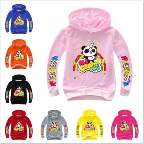 ME CONTRO TE Cartoon Panda Hoodies Baby Boys Sweatshirt Clothes Toddler Girl Long Sleeve T Shirt Kids Christmas Children Costume
