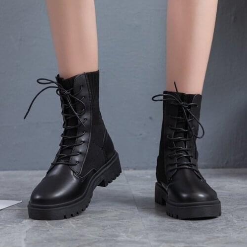 Martin boots women British style 2020 new socks breathable thin versatile fashion ins spring and autumn single boot short boots