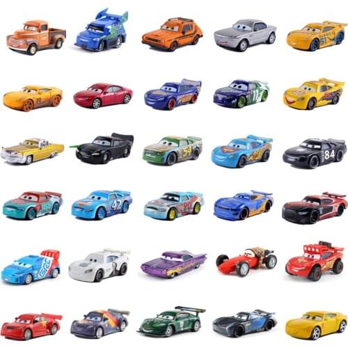 1:55 Genuine Cars Disney Pixar Cars 3 Lightning McQueen Jackson Storm Mater Ramirez Diecast Metal Alloy Toys Kids Birthday Gift