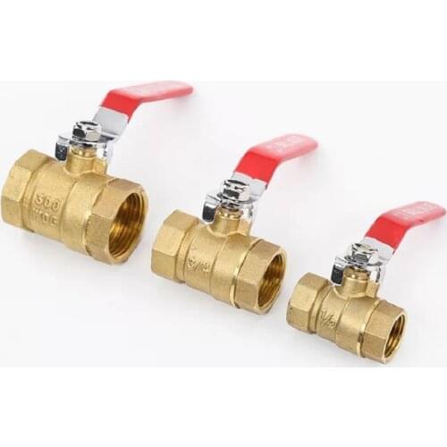 1/8" 1/4'' 3/8'' 1/2' Pneumatic Valve Double Internal Thread Ball Valve Air Compressor Ball Valve Pneumatic Components