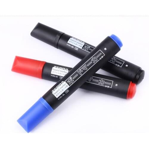 3Pcs ZEBRA YYR2 Whiteboard Pen Water-based Erasable Durable Drawing Board Pen Writing Pen Quick-drying Smooth Student Stationery