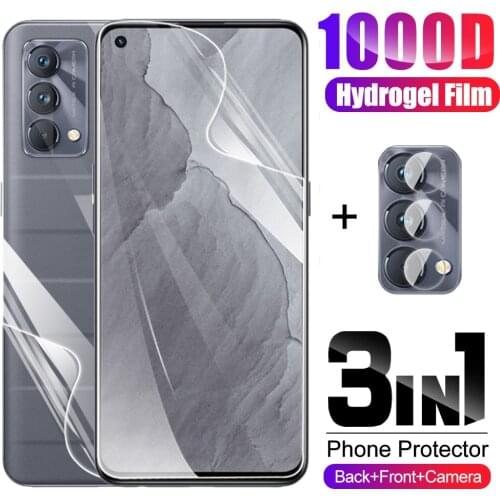 3in1 Front Back Hydrogel Film For Realme GT Master HD Film For OPPO Realmy GT Master 5G Camera Lens Protective Film Not Glass