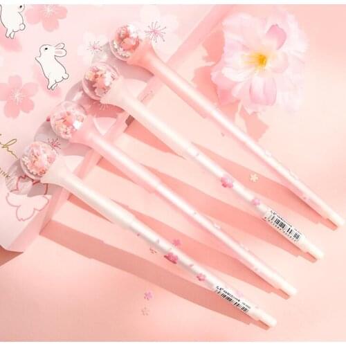 36 pcs/lot Creative Cherry Gel Pen Beautiful Sakura 0.5mm black ink Signature Pens office school writing supplies gift