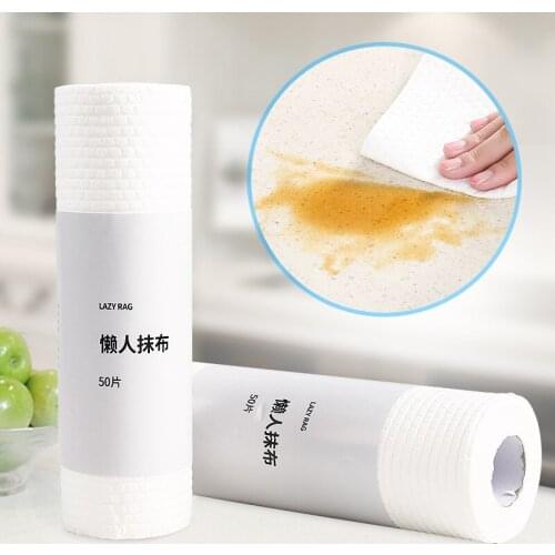 50pcs Kitchen Cleaning Tools Washing Cloth Multi-functional Disposable Nonwoven Cleaning Cloths Dish Towel Dishwashing Cloths