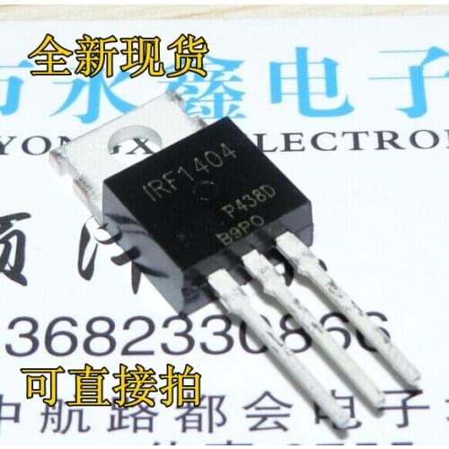 50piece)100% New IRF1404PBF IRF1404 1404 MOSFET MOSFT field-effect tube TO-220 Chipset