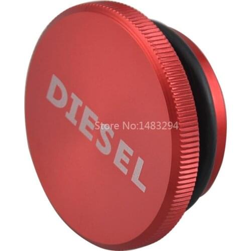 Aluminum Red Oil Cap Cover Magnetic Diesel Fuel Gas Tank Cap Accessories Fit For Dodge Ram Cummins 2013-2017 Models