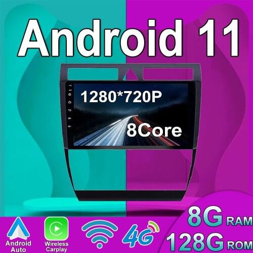 DSP IPS 4G 64G Android 10 2 DIN Car DVD GPS For Audi TT MK2 8J 2006 2007 2008 2009 2010 2011 2012 multimedia player radio