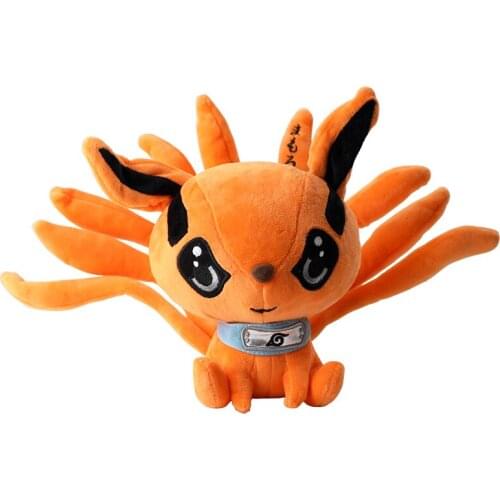Anime Figure Kurama Fox Plush Doll Stuffed Animals Kids Toys 25CM